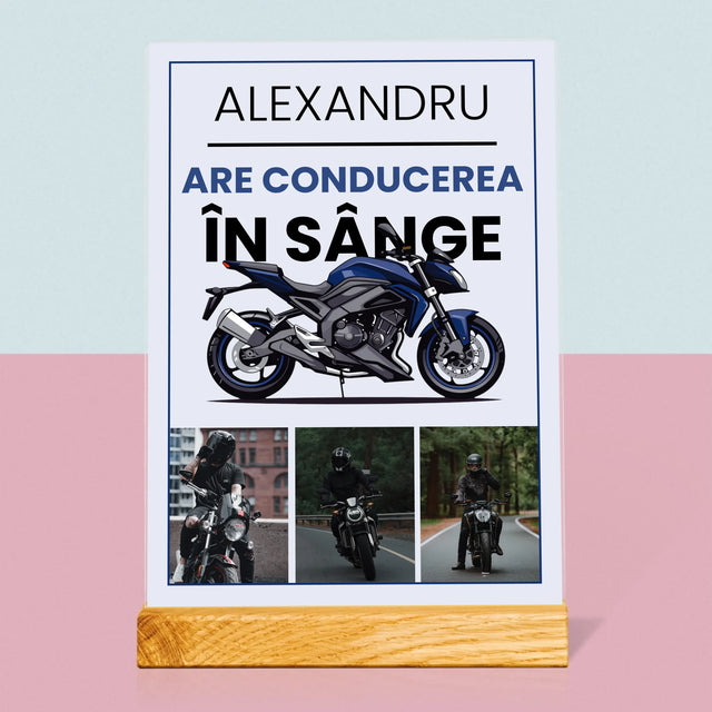 Fotokolaż: Ma Jazdę We Krwi - Wydruk Na Szkle Akrylowym | RO