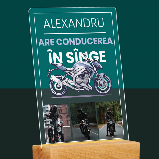 Fotokolaż: Ma Jazdę We Krwi - Wydruk Na Szkle Akrylowym | RO