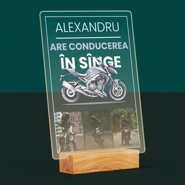 Fotokolaż: Ma Jazdę We Krwi - Wydruk Na Szkle Akrylowym | RO