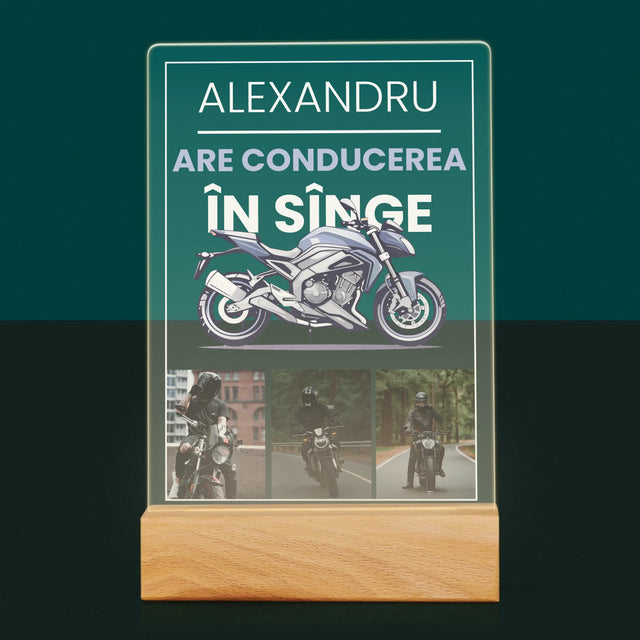 Fotokolaż: Ma Jazdę We Krwi - Wydruk Na Szkle Akrylowym | RO