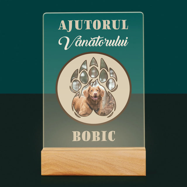 Formă Din Fotografii: Ajutorul Vânătorului - Imprimare Pe Sticlă Acrilică (Verticală)