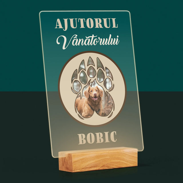 Formă Din Fotografii: Ajutorul Vânătorului - Imprimare Pe Sticlă Acrilică (Verticală)