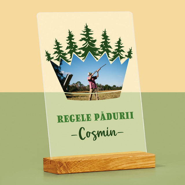 Formă Din Fotografii: Regele Pădurii - Imprimare Pe Sticlă Acrilică (Verticală)