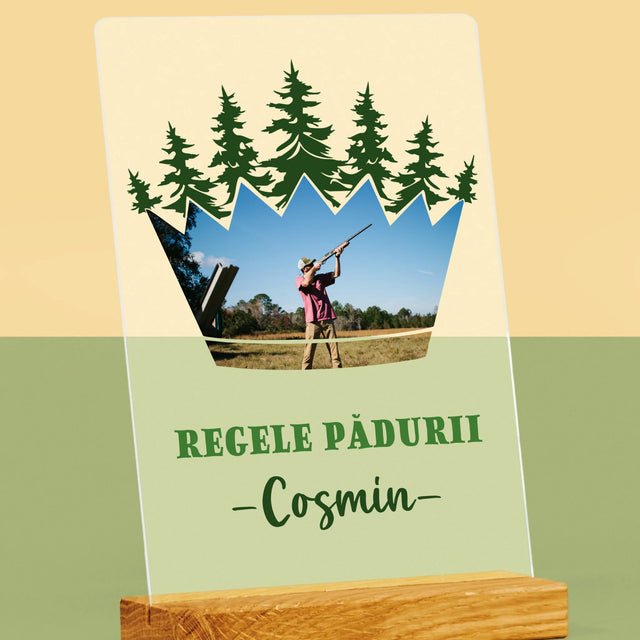 Formă Din Fotografii: Regele Pădurii - Imprimare Pe Sticlă Acrilică (Verticală)