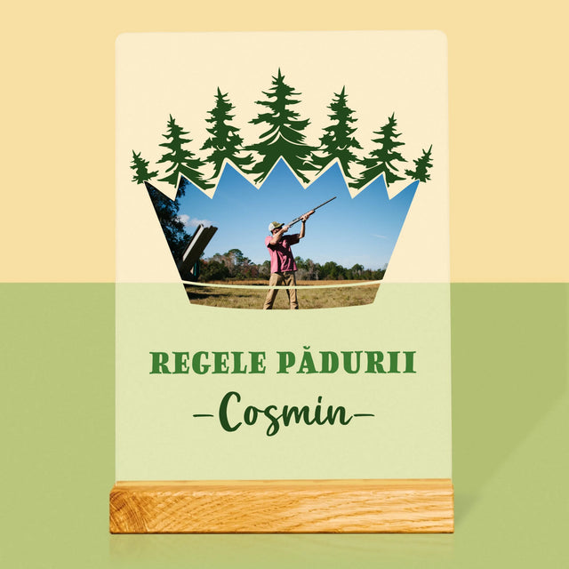 Formă Din Fotografii: Regele Pădurii - Imprimare Pe Sticlă Acrilică (Verticală)