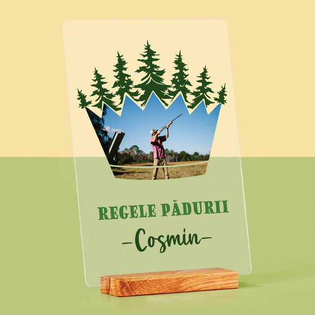 Formă Din Fotografii: Regele Pădurii - Imprimare Pe Sticlă Acrilică (Verticală)