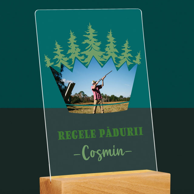 Formă Din Fotografii: Regele Pădurii - Imprimare Pe Sticlă Acrilică (Verticală)