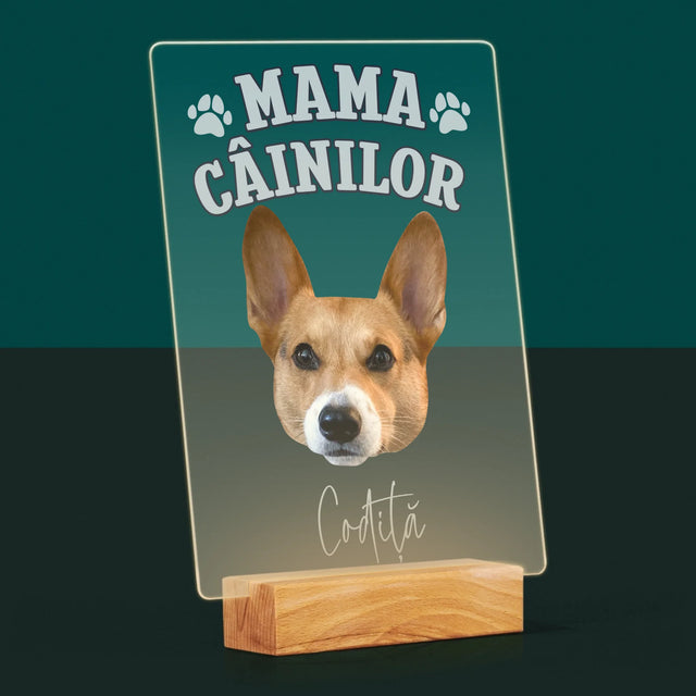 Personajul Tău: Mama Câinilor - Imprimare Pe Sticlă Acrilică (Verticală)