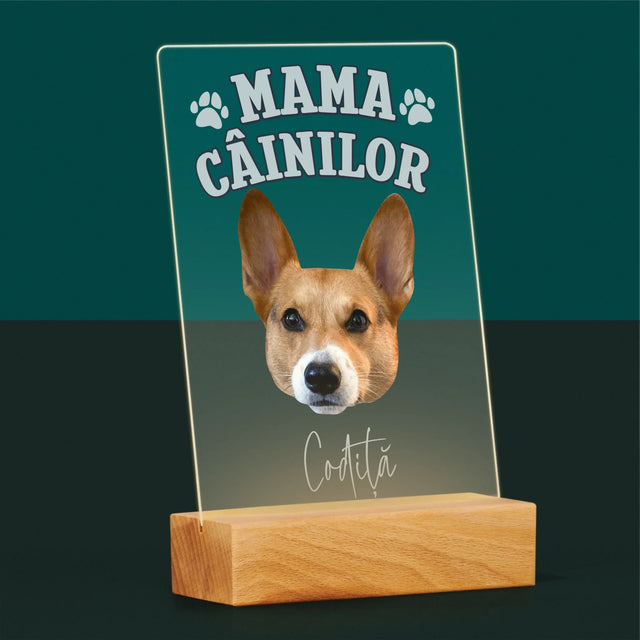 Personajul Tău: Mama Câinilor - Imprimare Pe Sticlă Acrilică (Verticală)
