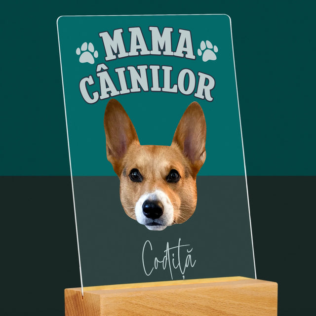 Personajul Tău: Mama Câinilor - Imprimare Pe Sticlă Acrilică (Verticală)