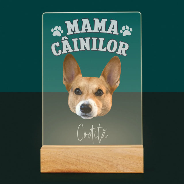 Personajul Tău: Mama Câinilor - Imprimare Pe Sticlă Acrilică (Verticală)