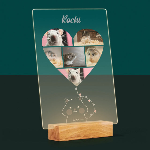 Colaj De Fotografii: Hamster - Imprimare Pe Sticlă Acrilică (Verticală)