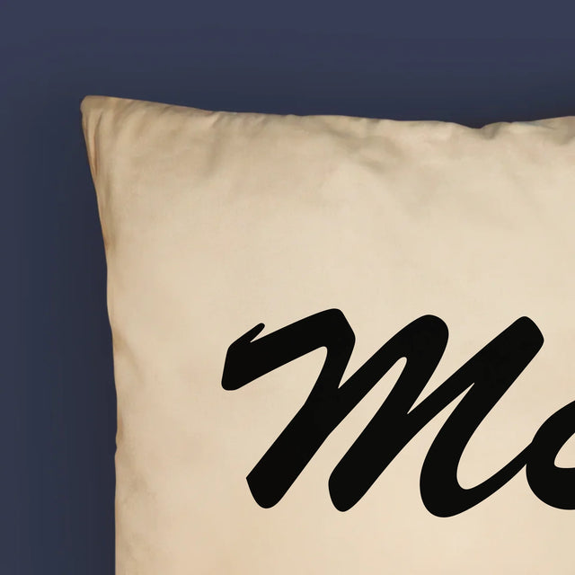 Monogramă: Inițiale Inimi - Pernă (Cu Fotografie)