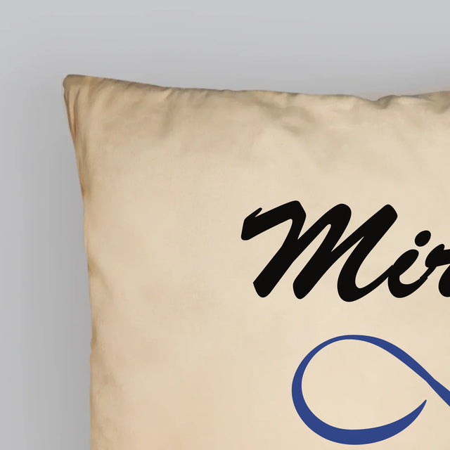 Monogramă: Nume Infinit - Pernă (Cu Fotografie)