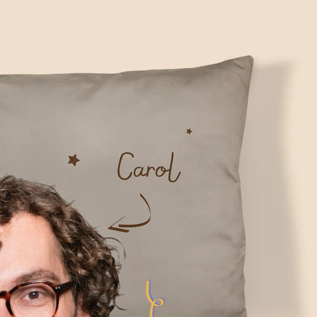 Fotografie Si Semnătură: Tată Erou - Pernă (Cu Fotografie)