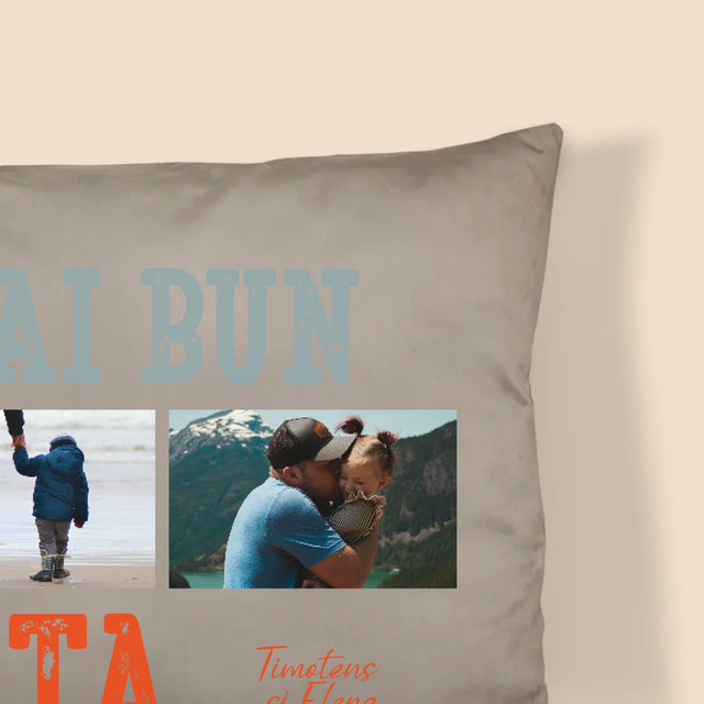 Colaj De Fotografii: Cel Mai Bun Tată Din Lume Fotografii - Pernă (Cu Fotografie)