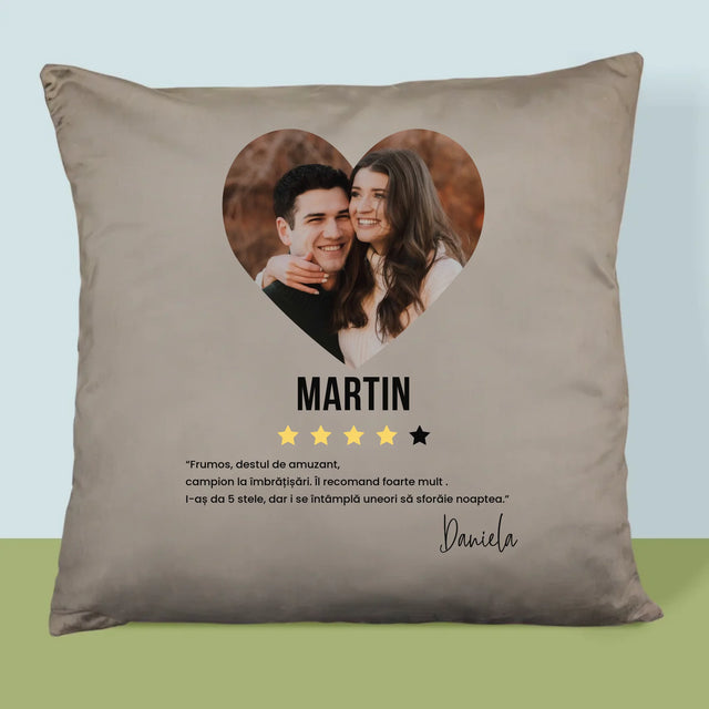 Fotografie Si Semnătură: Cel Mai Bun Băiat, Îl Recomand - Pernă (Cu Fotografie)