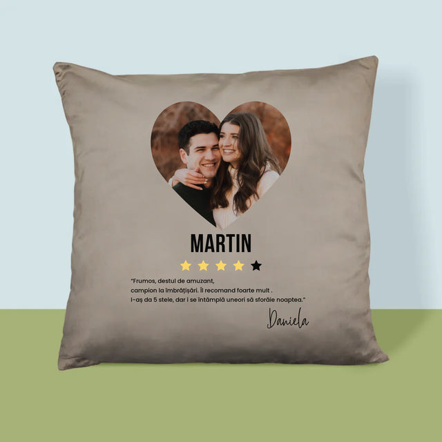 Fotografie Si Semnătură: Cel Mai Bun Băiat, Îl Recomand - Pernă (Cu Fotografie)