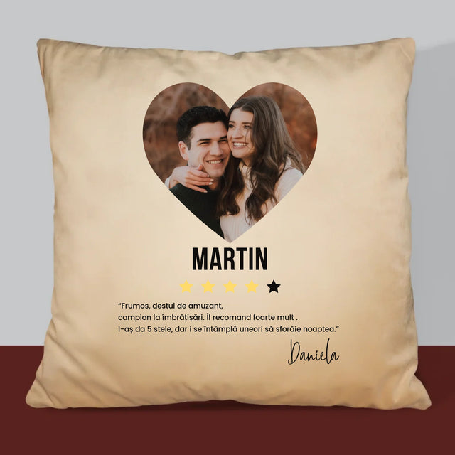 Fotografie Si Semnătură: Cel Mai Bun Băiat, Îl Recomand - Pernă (Cu Fotografie)