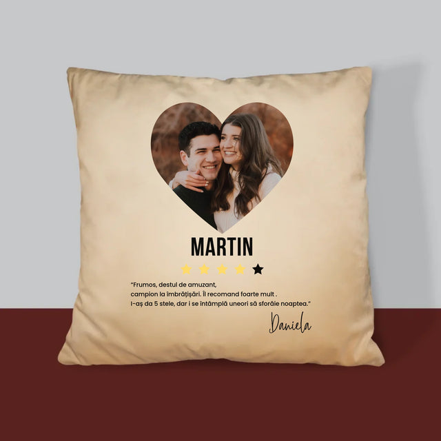 Fotografie Si Semnătură: Cel Mai Bun Băiat, Îl Recomand - Pernă (Cu Fotografie)