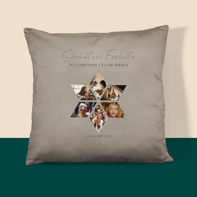 Colaj De Fotografii: Sărbători Frumoase Steaua - Pernă (Cu Fotografie)