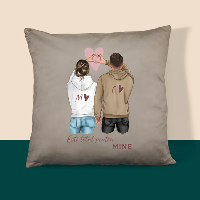 Creator De Personaj: Cuplu Inimă - Pernă (Cu Fotografie)