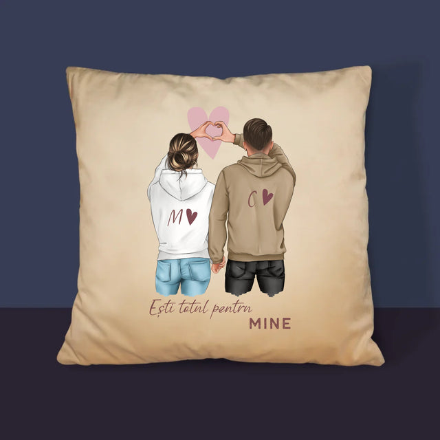 Creator De Personaj: Cuplu Inimă - Pernă (Cu Fotografie)