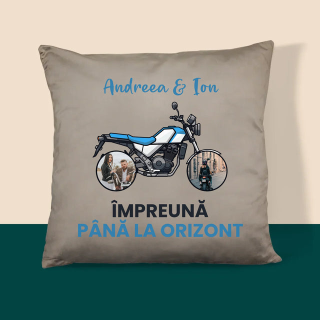 Colaj De Fotografii: Împreună Pînă La Orizont - Pernă (Cu Fotografie)