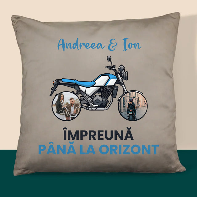 Colaj De Fotografii: Împreună Pînă La Orizont - Pernă (Cu Fotografie)