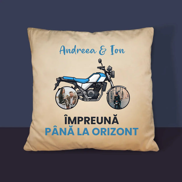 Colaj De Fotografii: Împreună Pînă La Orizont - Pernă (Cu Fotografie)