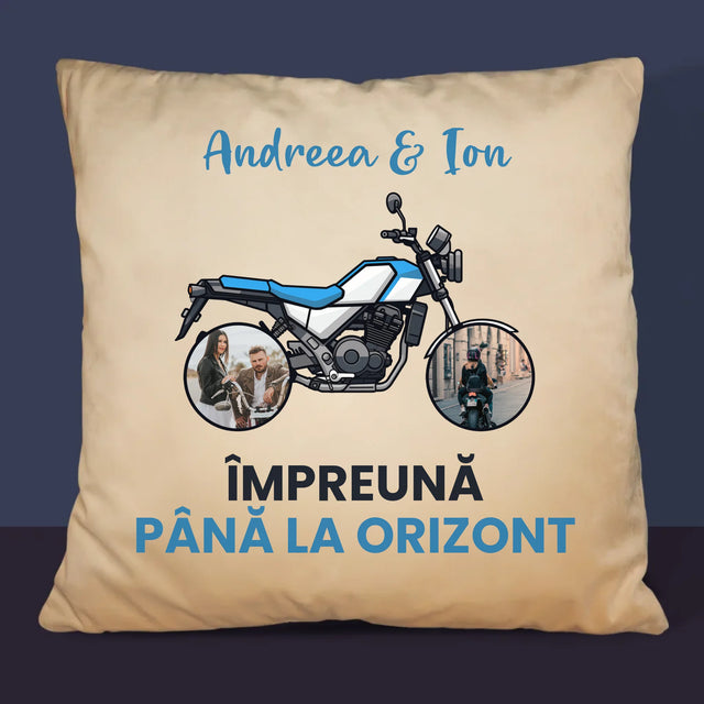 Colaj De Fotografii: Împreună Pînă La Orizont - Pernă (Cu Fotografie)