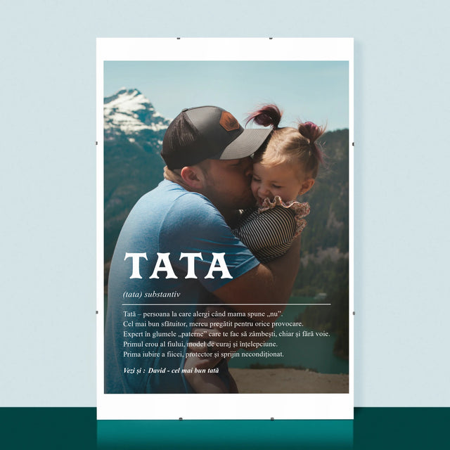 Fotografie Si Semnătură: Definiția Tată - Poster