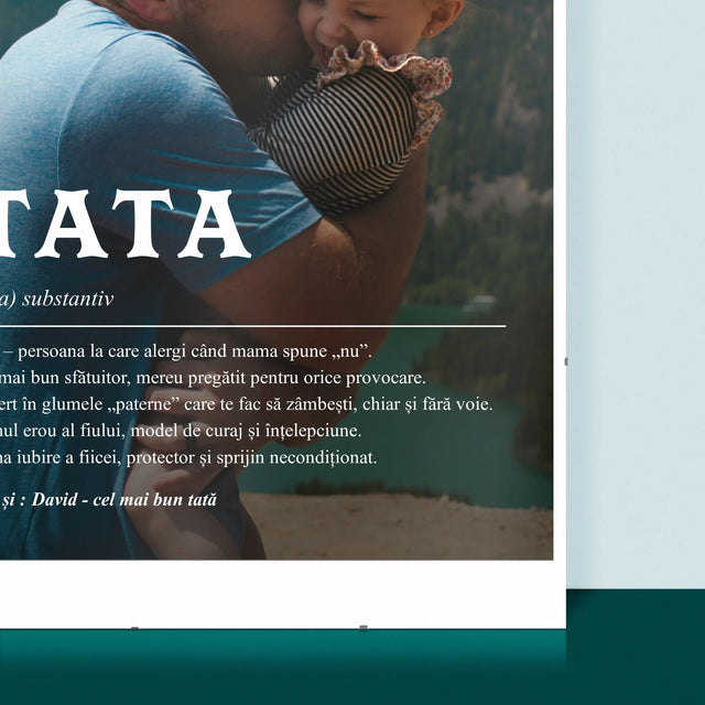 Fotografie Si Semnătură: Definiția Tată - Poster