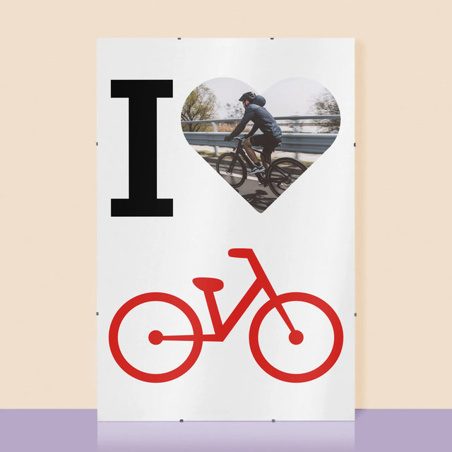 Fotografie Si Semnătură: I Love Bicicletă - Poster