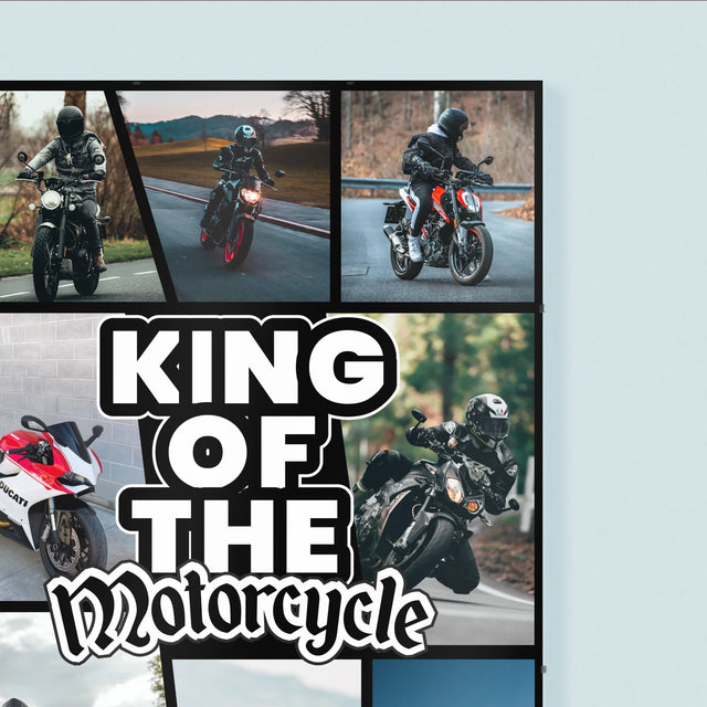 Colaj De Fotografii: King Of The Motorcycle - Poster