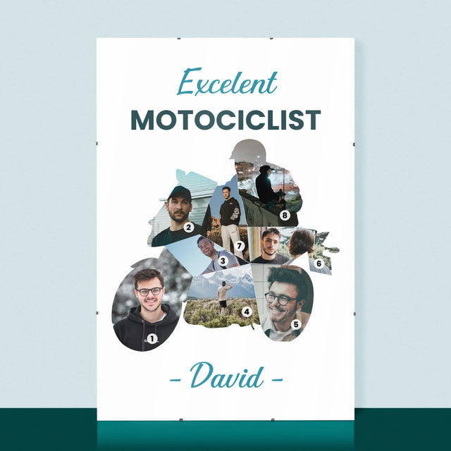 Formă Din Fotografii: Motociclist Excelent - Poster