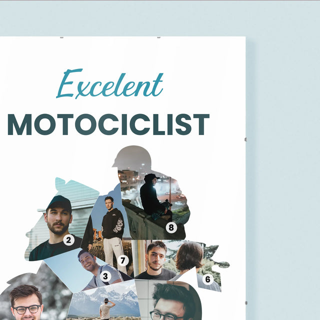 Formă Din Fotografii: Motociclist Excelent - Poster