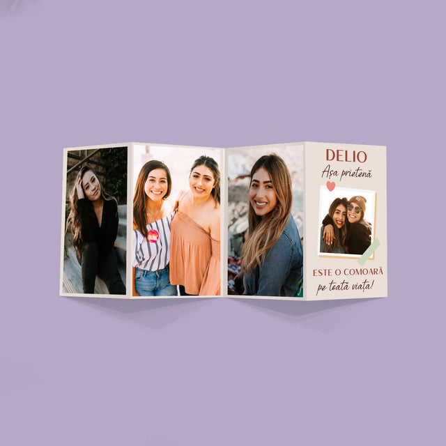 Colaj De Fotografii: Prietena E O Comoară - Set Mare Fotografii Pliante