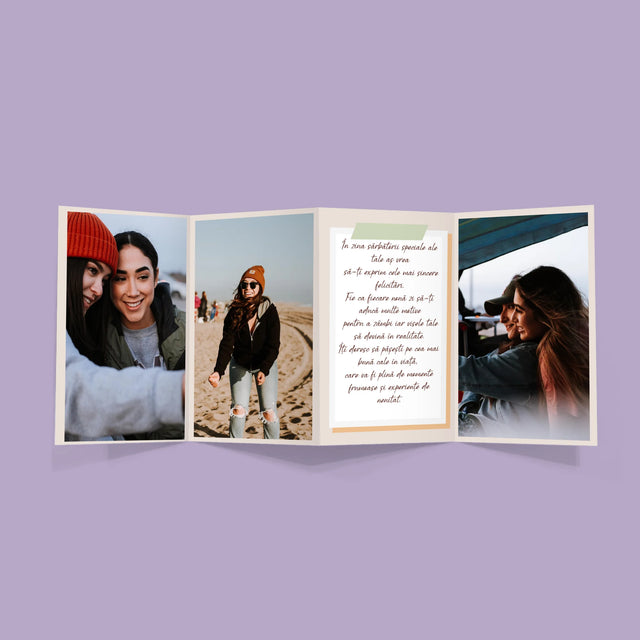 Colaj De Fotografii: Prietena E O Comoară - Set Mare Fotografii Pliante