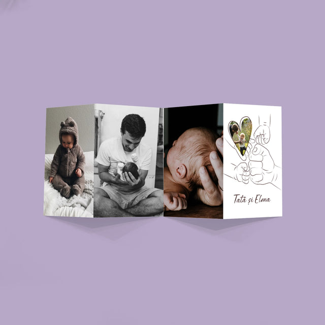 Fotografie Si Semnătură: Prima Ta Zi În Rolul De Tată - Set Mare Fotografii Pliante