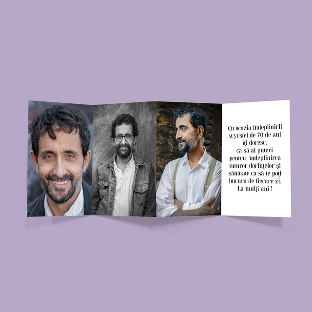 Cuvânt Din Fotografii: 50 Zi De Naștere - Set Mare Fotografii Pliante