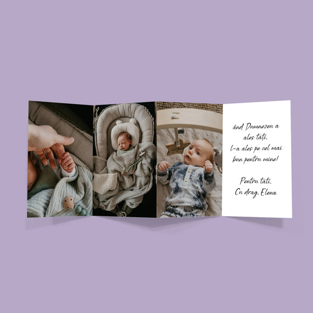 Fotografie Si Semnătură: Prima Ta Zi În Rolul De Tată - Set Mare Fotografii Pliante