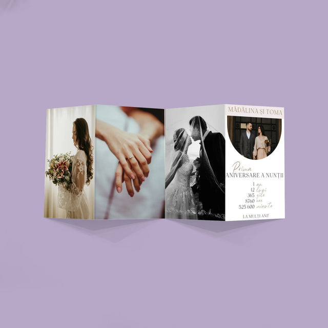 Fotografie Si Semnătură: Prima Aniversare A Nunții - Set Mare Fotografii Pliante