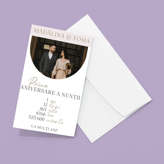 Fotografie Si Semnătură: Prima Aniversare A Nunții - Set Mare Fotografii Pliante