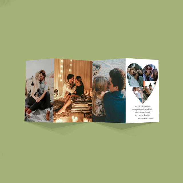 Colaj De Fotografii: Fotografie În Inimă - Set Mare Fotografii Pliante