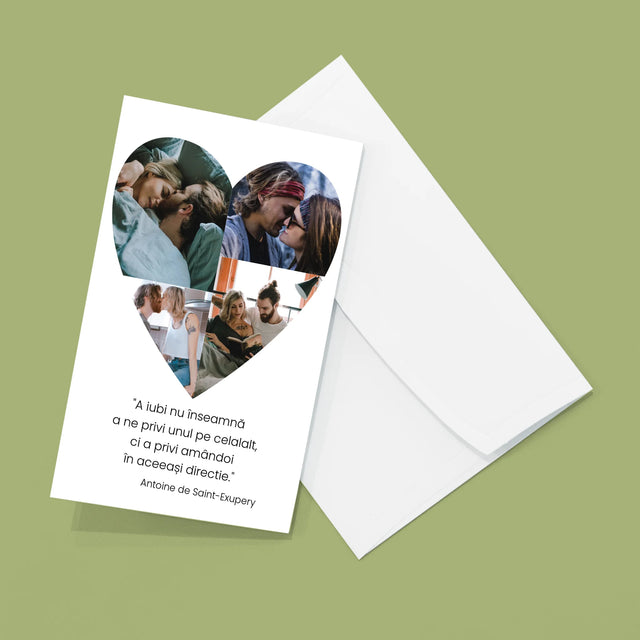 Colaj De Fotografii: Fotografie În Inimă - Set Mare Fotografii Pliante