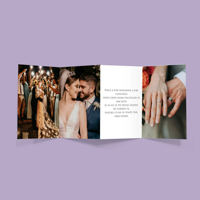 Fotografie Si Semnătură: Prima Aniversare A Nunții - Set Mare Fotografii Pliante