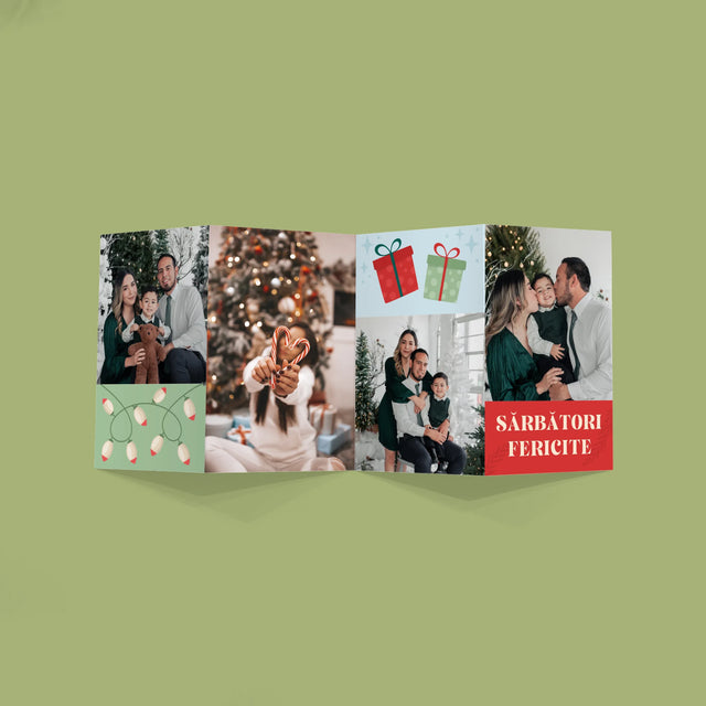 Colaj De Fotografii: Fotografii De Sărbători - Set Mare Fotografii Pliante