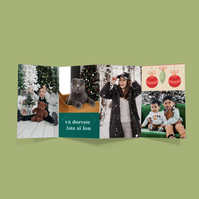 Colaj De Fotografii: Fotografii De Sărbători - Set Mare Fotografii Pliante