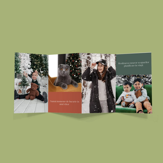 Colaj De Fotografii: Sărbători Fericite Urări - Set Mare Fotografii Pliante